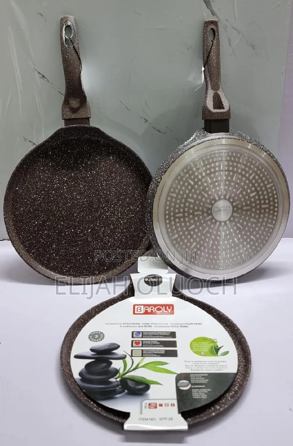 *High Quality Heavy Granite 28cm Chapati /Creep Pan
