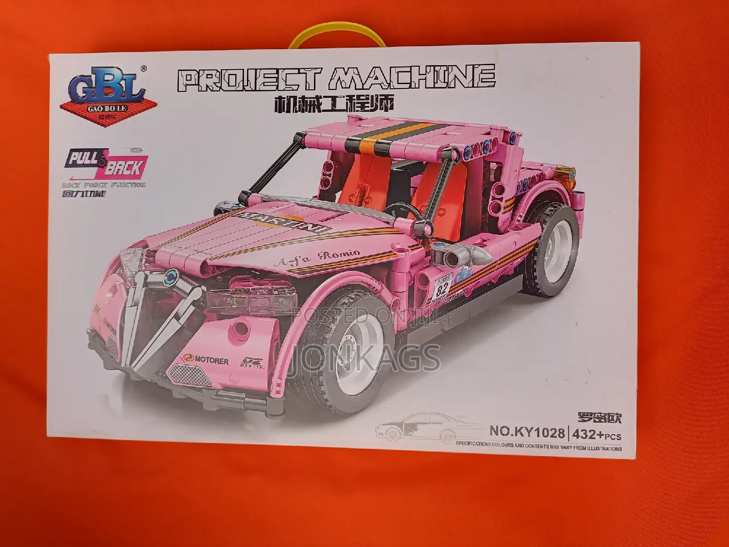 Pink Super Truck Building Block