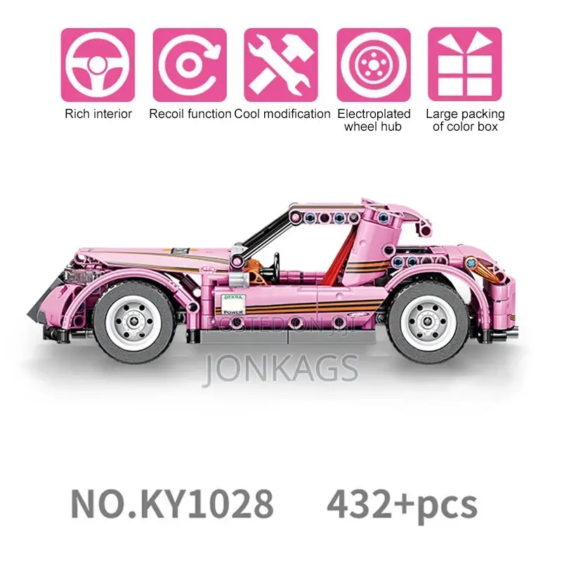 Pink Super Truck Building Block