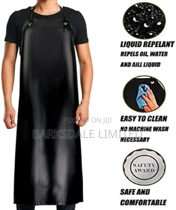 Waterproof Rubber Black Work Apron Apron Dishwashing