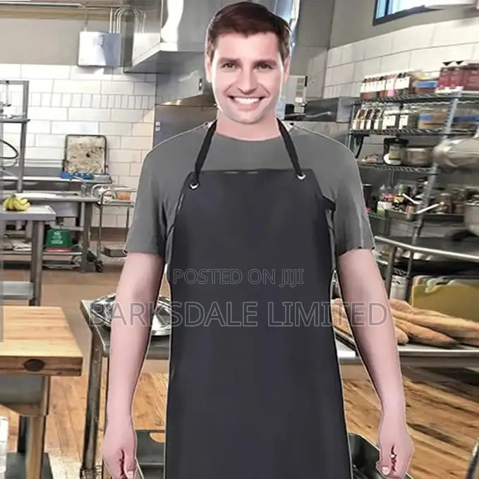 Waterproof Rubber Black Work Apron Apron Dishwashing