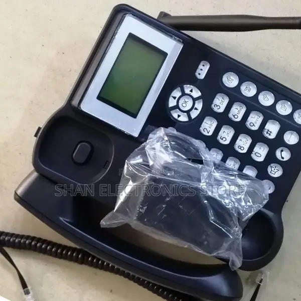 Landline Phone With Sim Card` Wide Screen Display