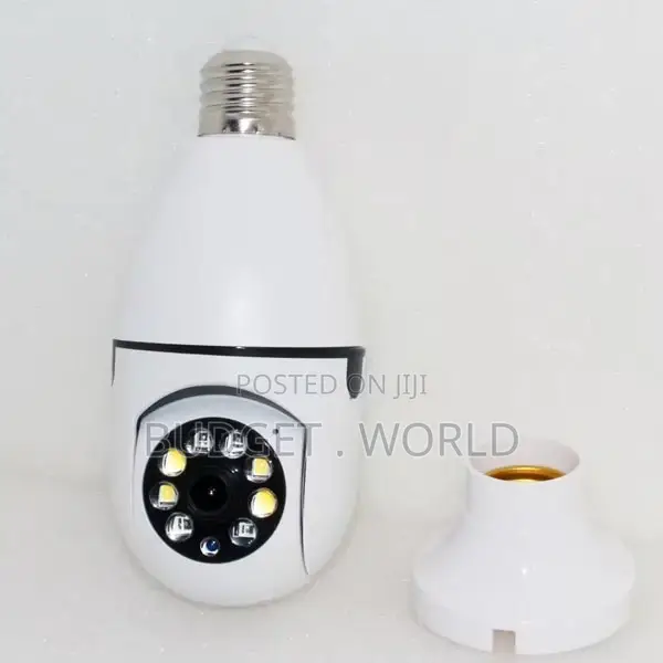 Home Wifi 360 Degree Pan/Tilt Panoramic Bulb Wifi CCTV-.