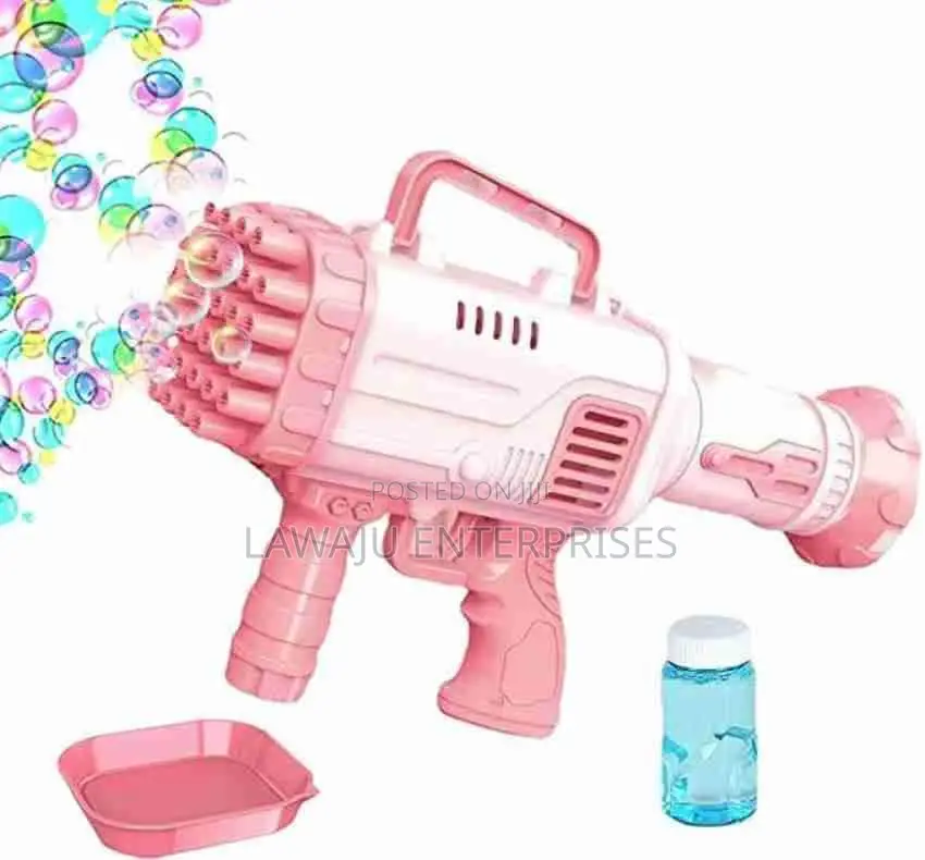 Pink 32 Holes Bubble Gun