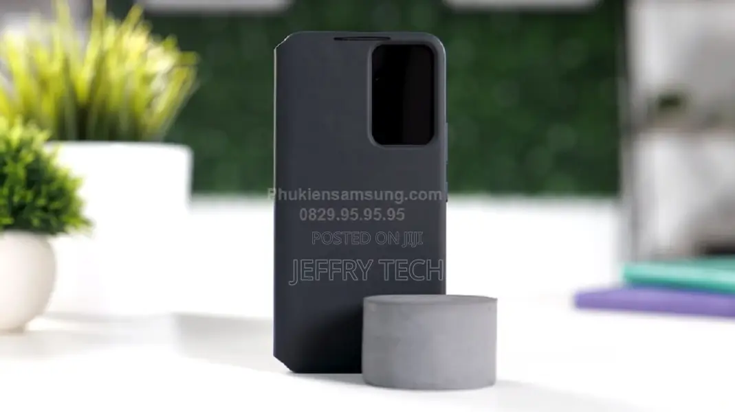 Genuine Samsung Smart Clear View Galaxy S22 Leather Case