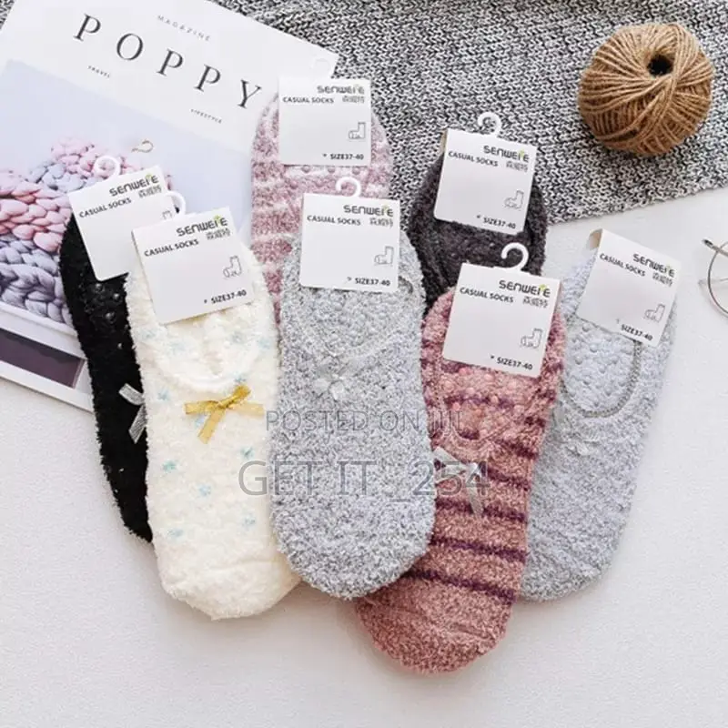 Coral Fleece Baby Floor Socks Cartoon Cute Sh