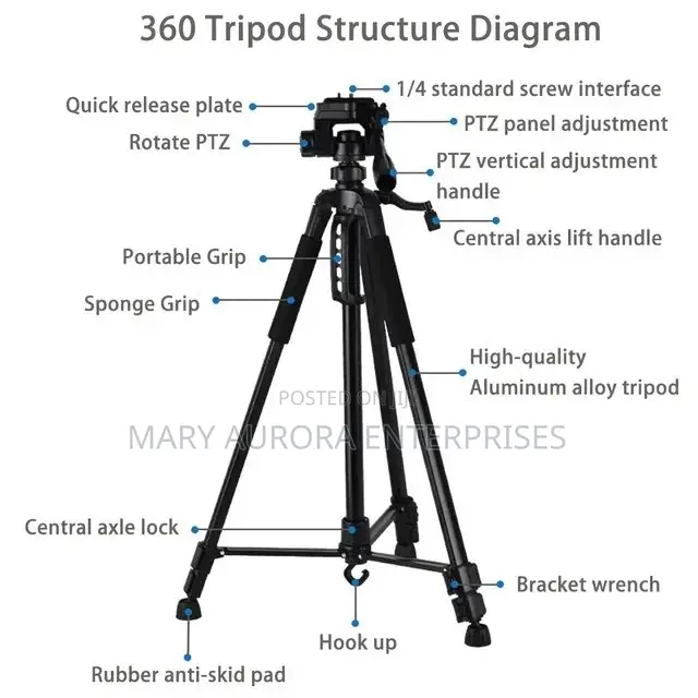 360 Tripod Stand for Camera