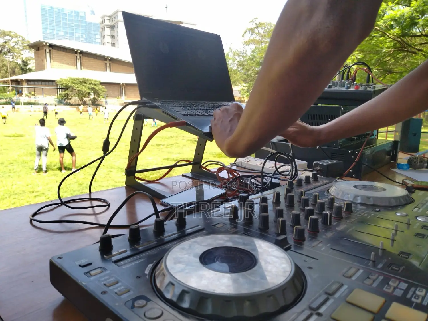 Our DJ Set Up in Tournament in Schools