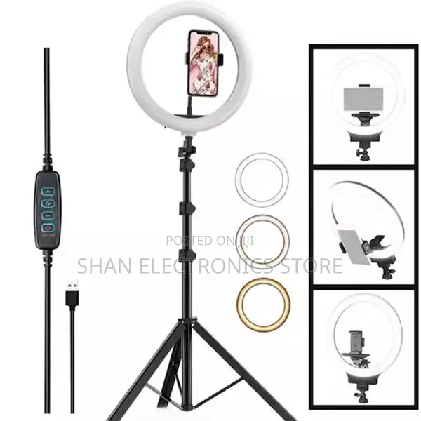 Quality~ 12 Inches LED Studio Selfie Ring Light Dimmable LED
