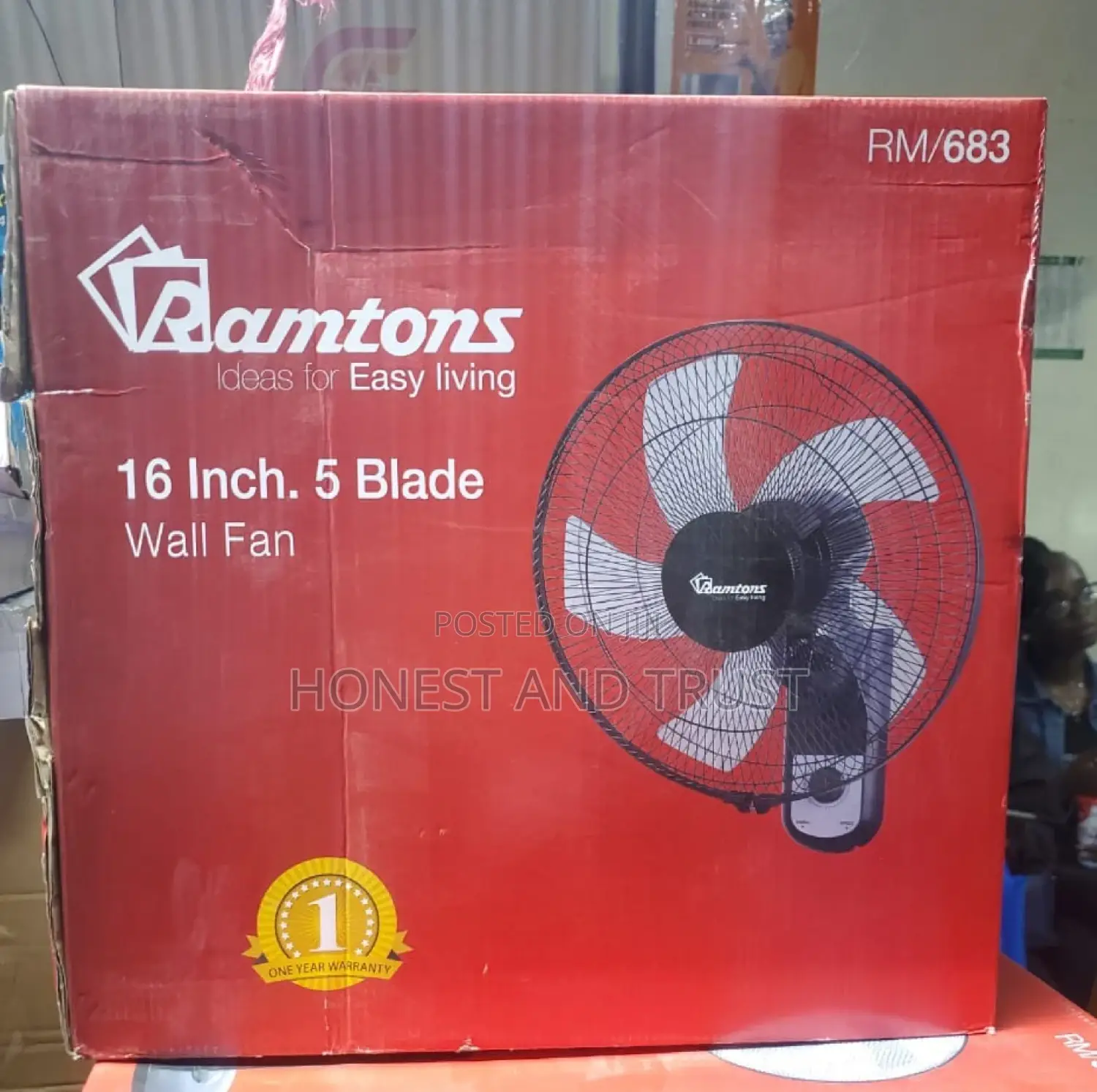 Ramtoms 16 Inch Wall Fan
