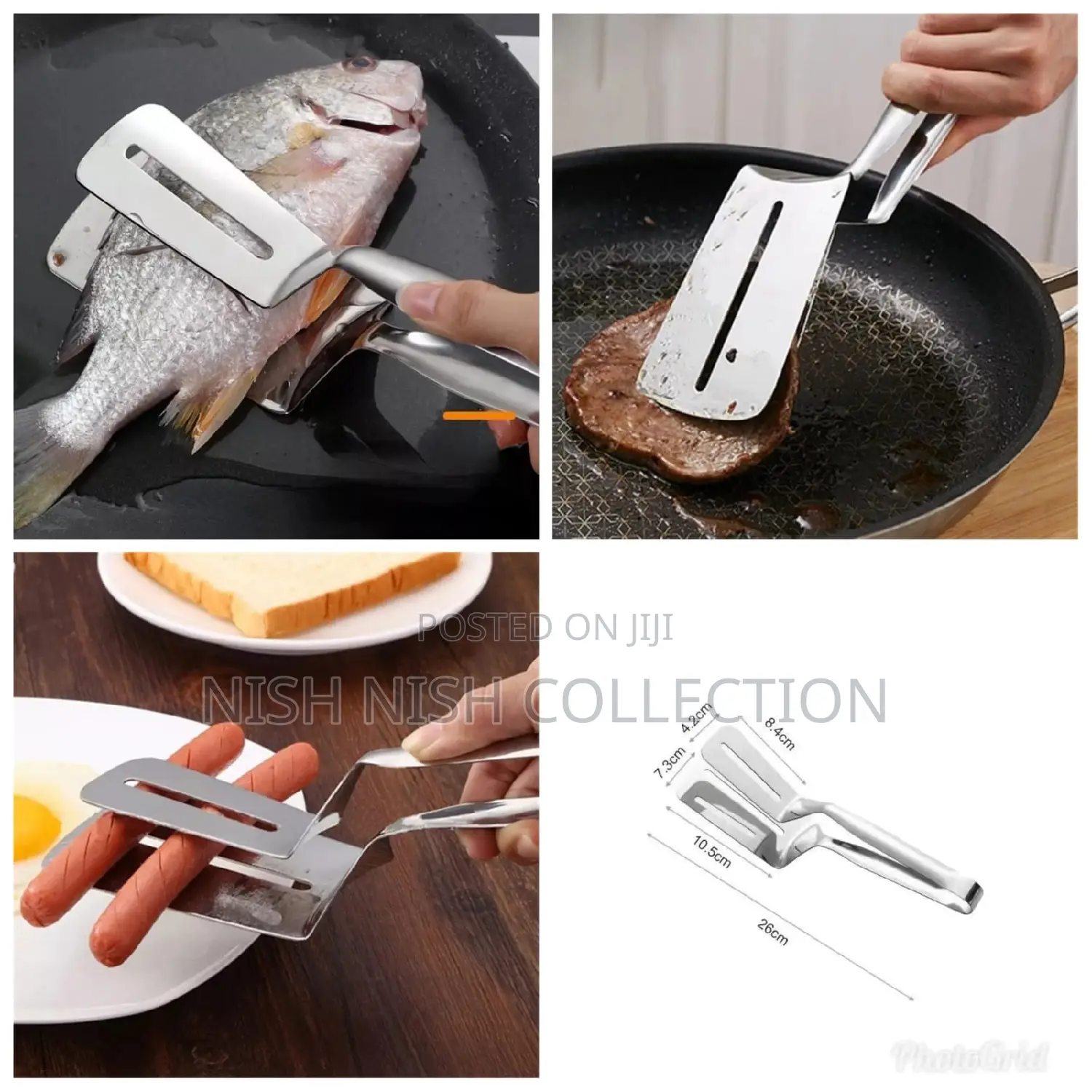*Metallic Food Tongs