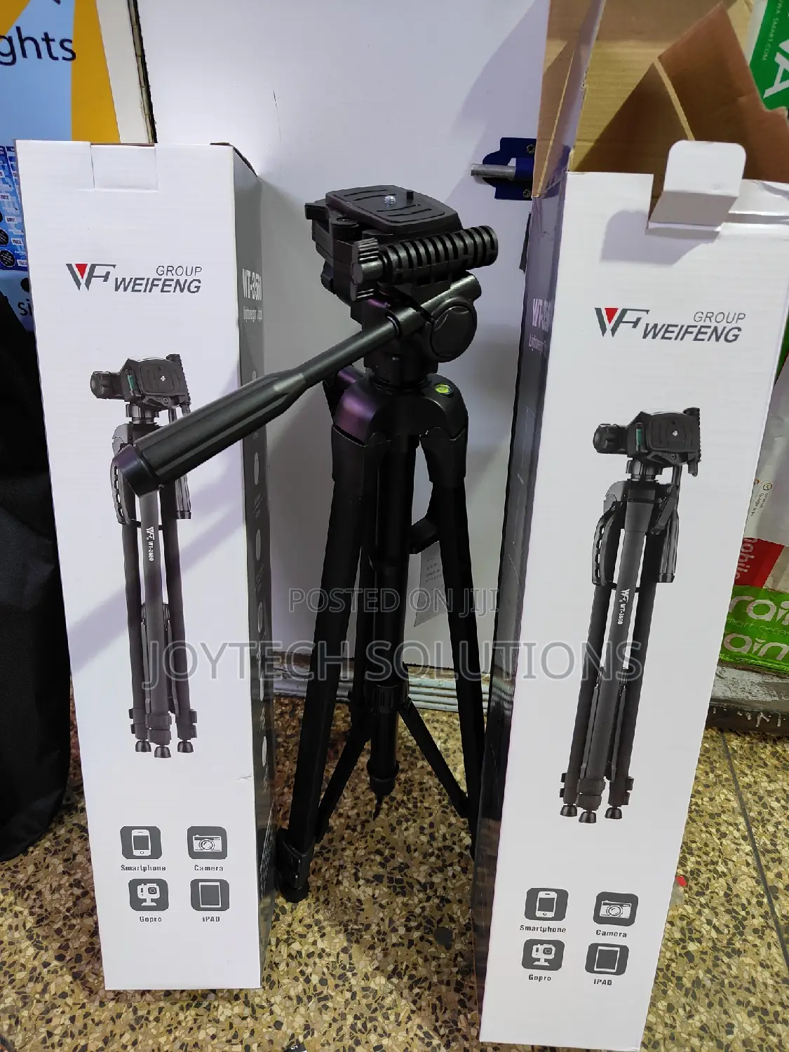 Universal Camera/Phone Tripod Stand. Strong and Tall Wt 3560