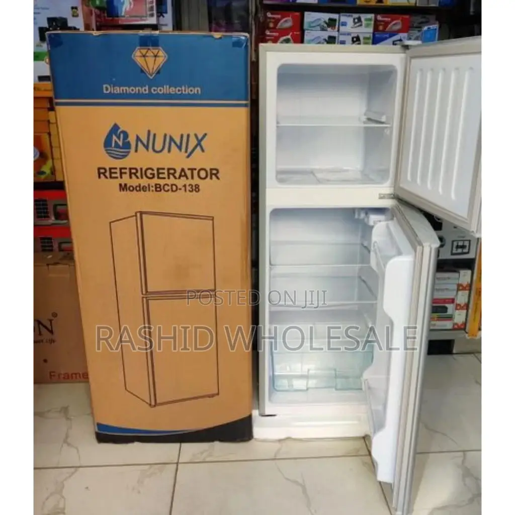 Double Door 138litres Fridge.  Brand New