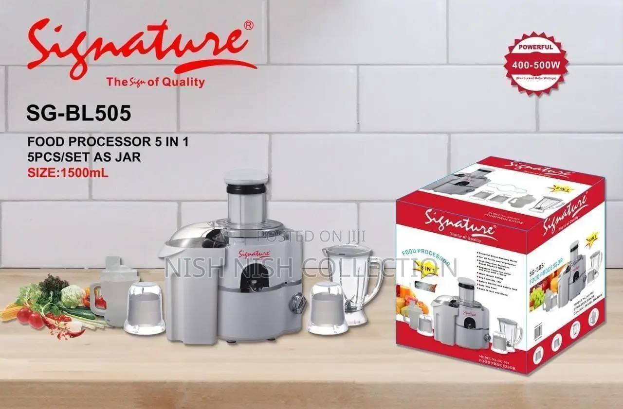 5in1 Food Processor (500W)
1 Pc