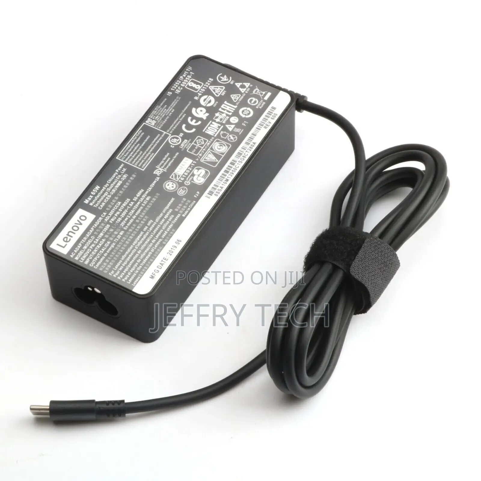 65W 20V USB-C/Type-c Adapter Charger for Lenovo ADLX65YLC3A