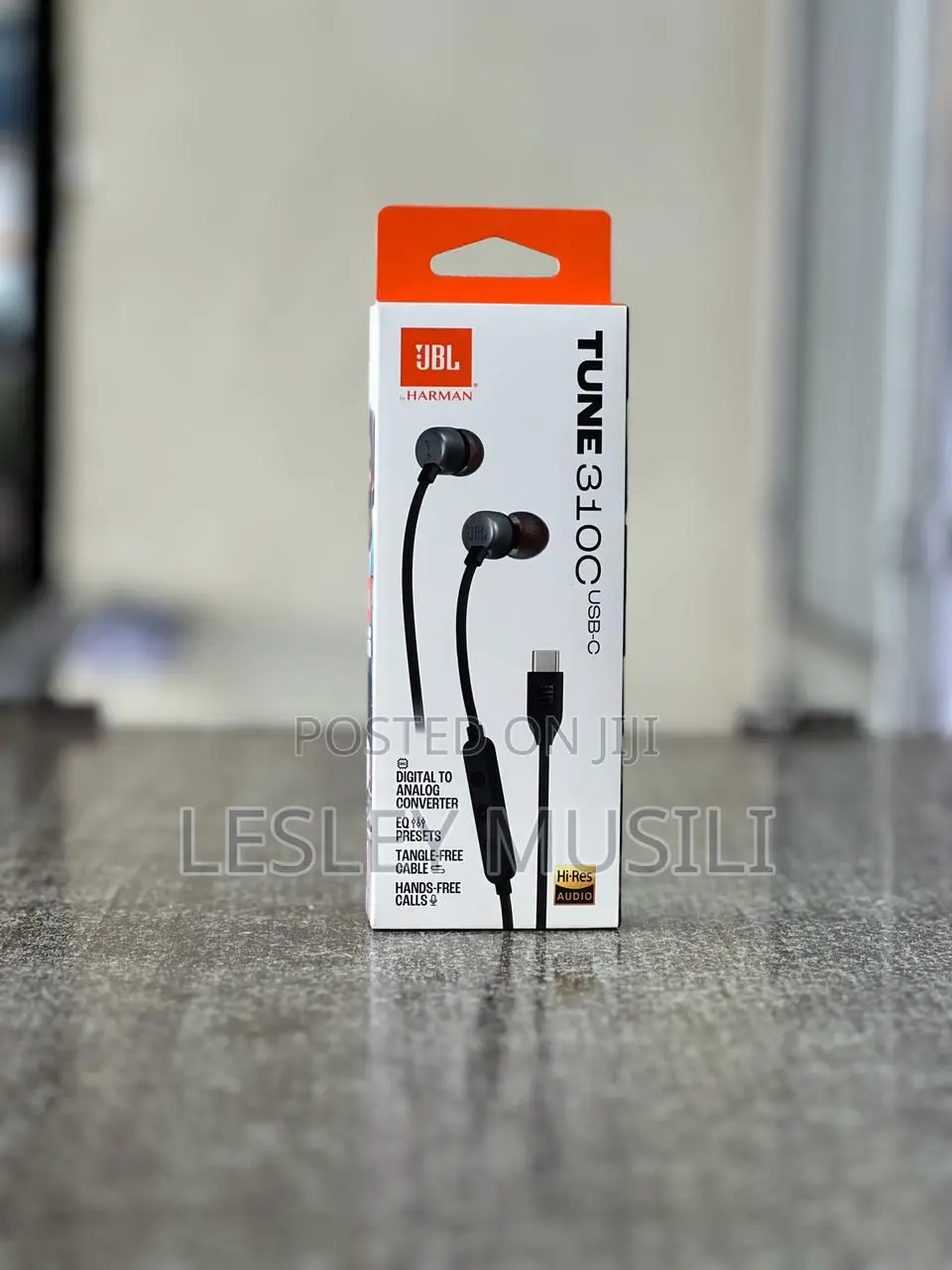 JBL Tune 310 Wired in-Ear Type C Headphones, Hi-Res Audio