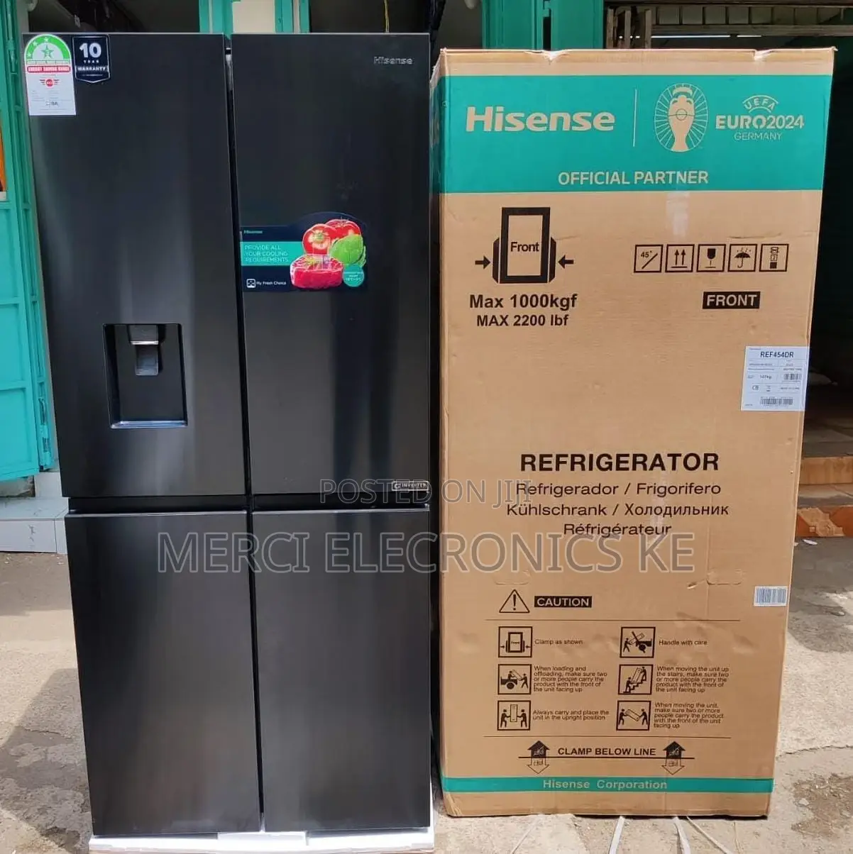 Hisense REF454DR 454L Side by Side Fridge