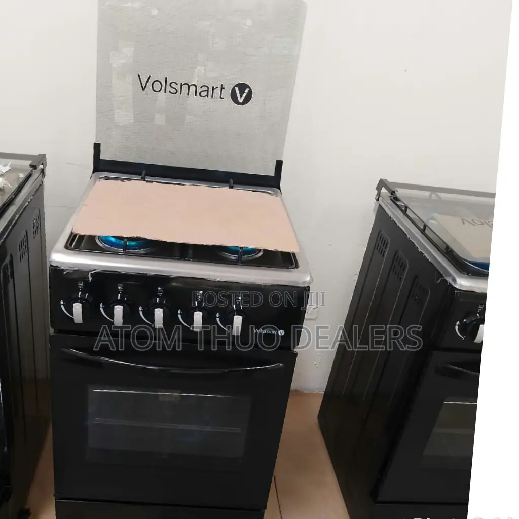 Black Volsmart Full Gas Standing Cooker