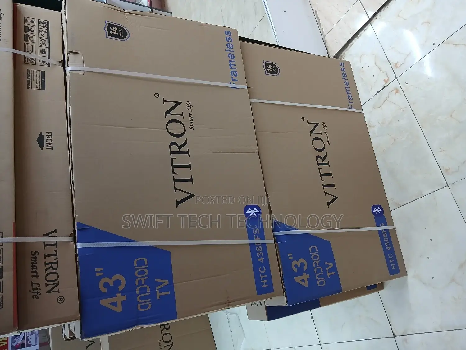 Vitron 43 ,:43 Smart Android Frameless With Blue Tooth Bt