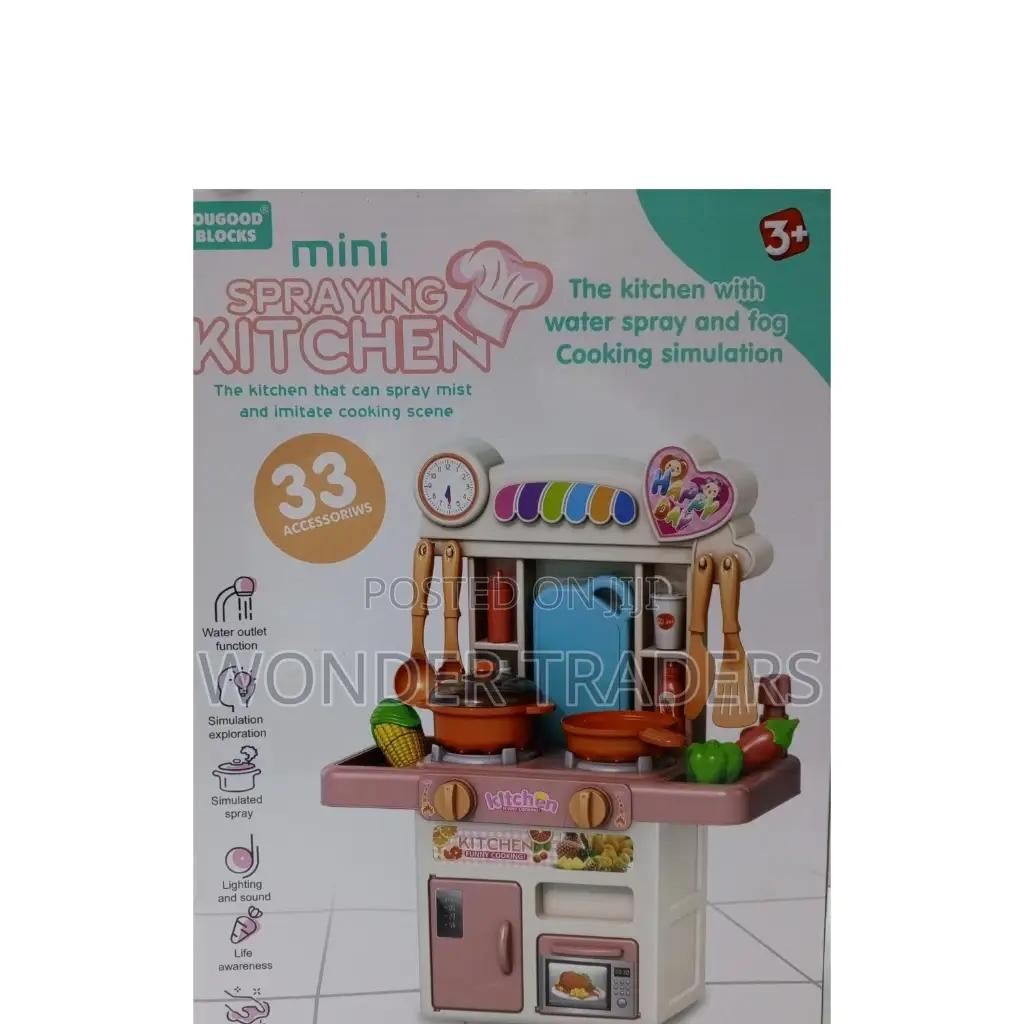 *Mini Spraying Kitchen Play Set-*