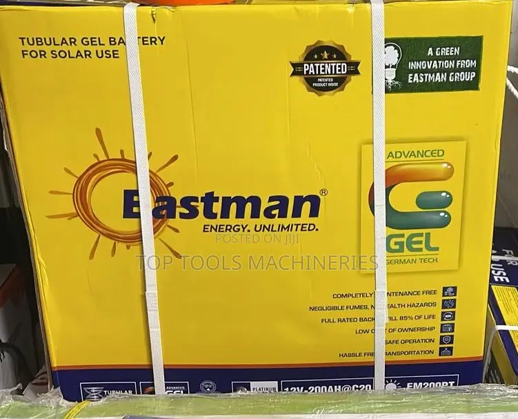 Eastman Tubular Gel Heavy-Duty Battery 200ah