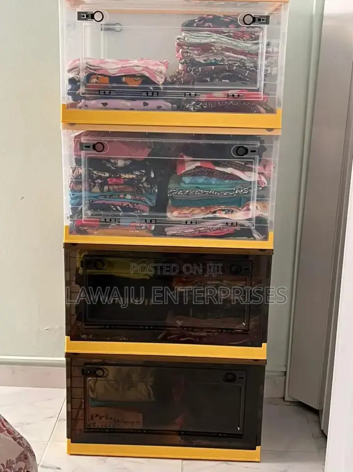 Clear Plastic Portable Storage Bin