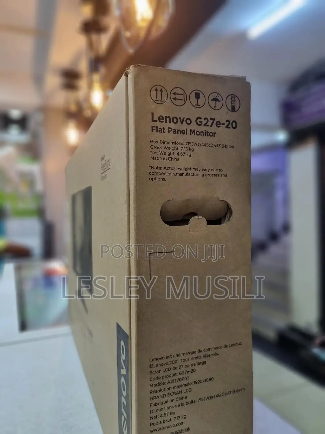 Lenovo G27e-20 27" Gaming Monitor WLED