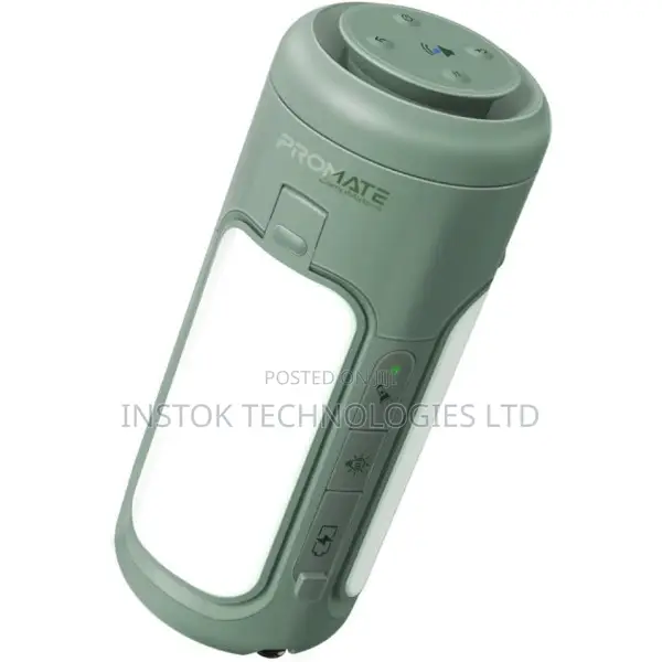 Promate Multifunctional Camping Kit Speaker, Charger, Light