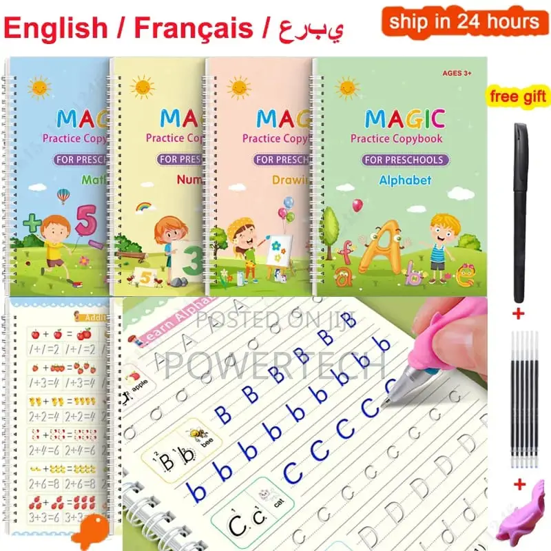 4 Kids Magic Practice Books( Sank Magic Books)