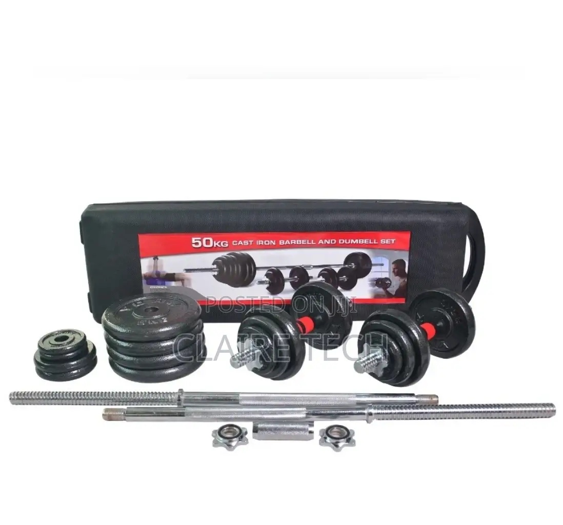 Gym 50 Kg Chrome Dumbbell Set