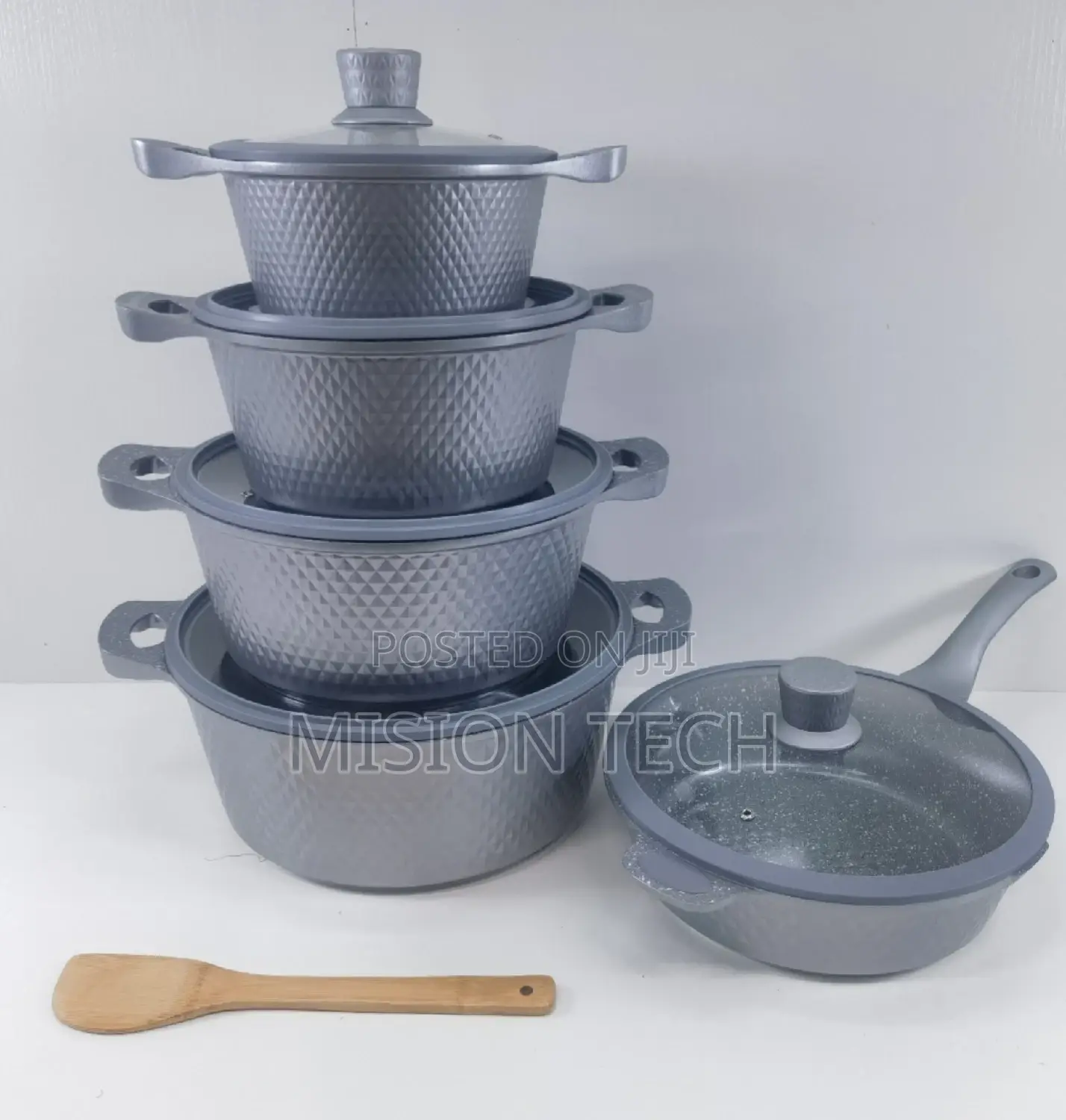 Bosch Non Sticky 11 Pc Cookware With Silicon Lid Covers