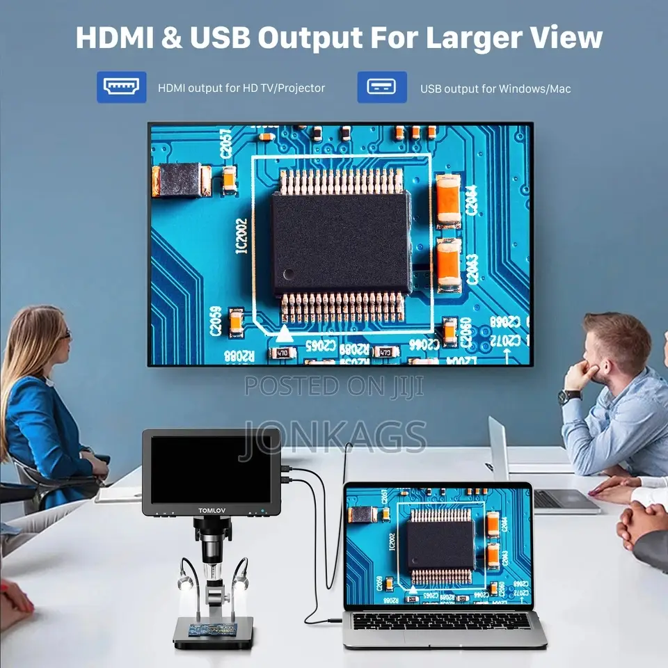 10 Inch Digital Microscope HDMI Out ×2000 Wireless Connect