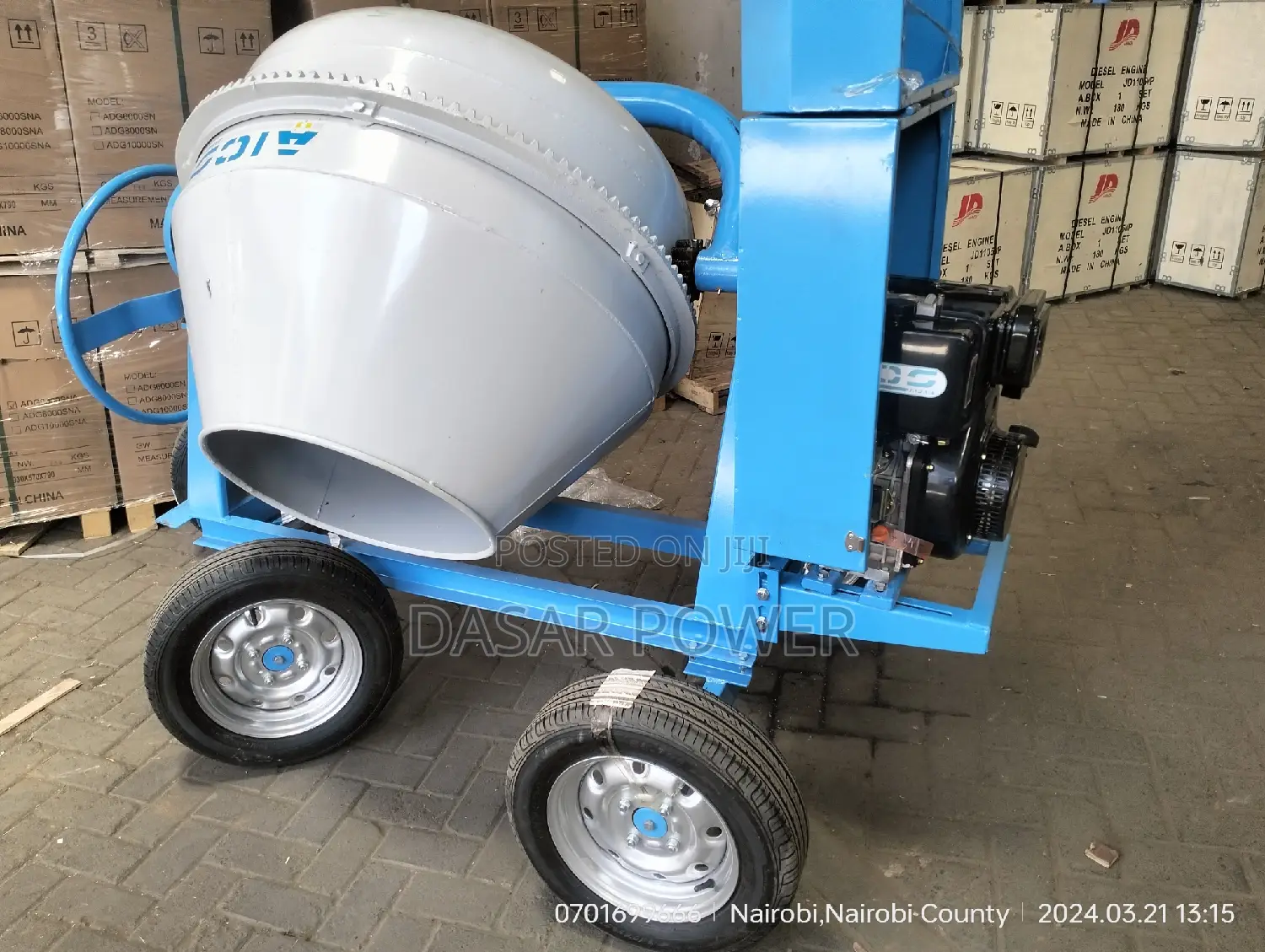 500l Aico Heavy Duty Concrete Mixer