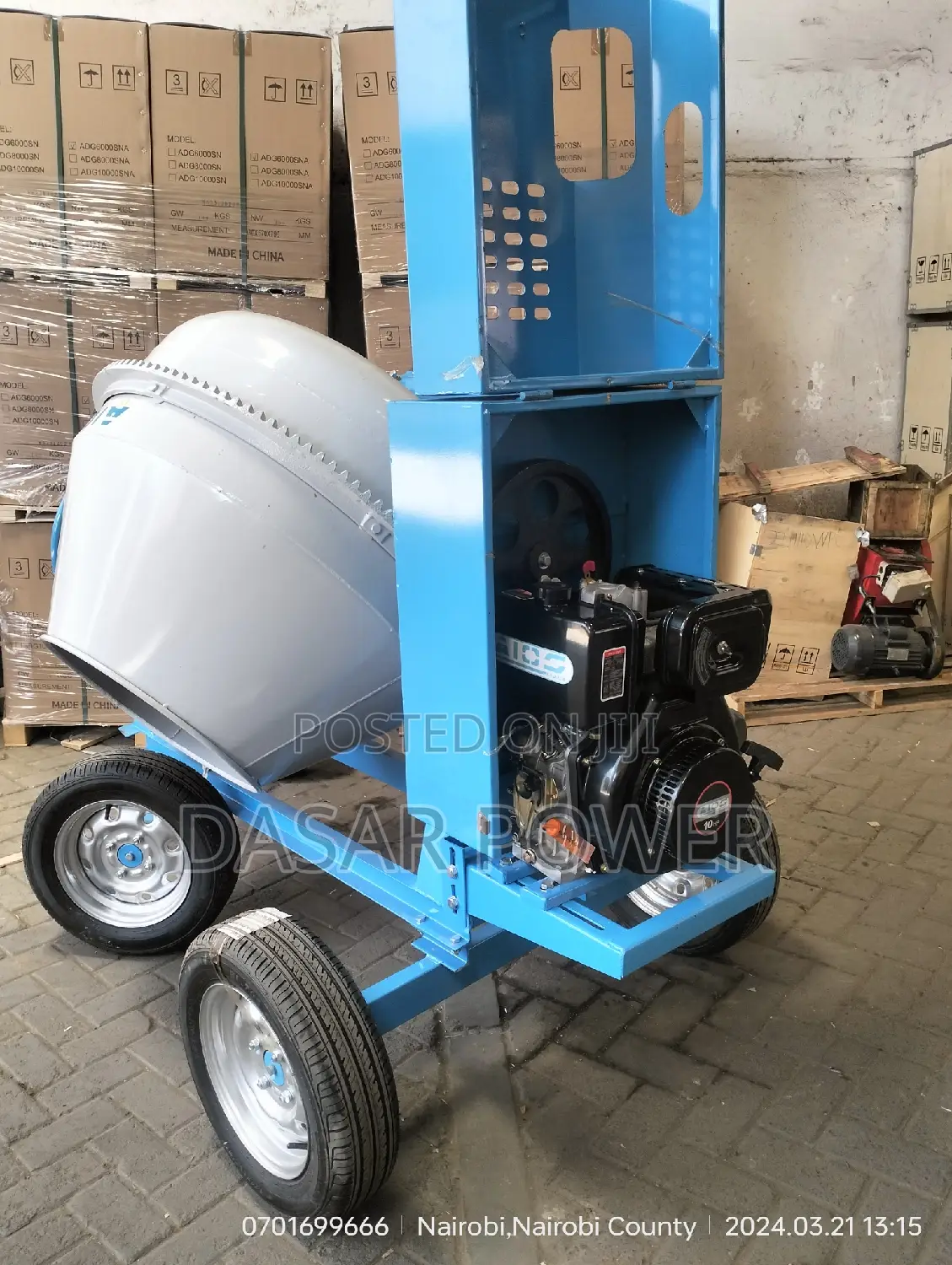 500l Aico Heavy Duty Concrete Mixer