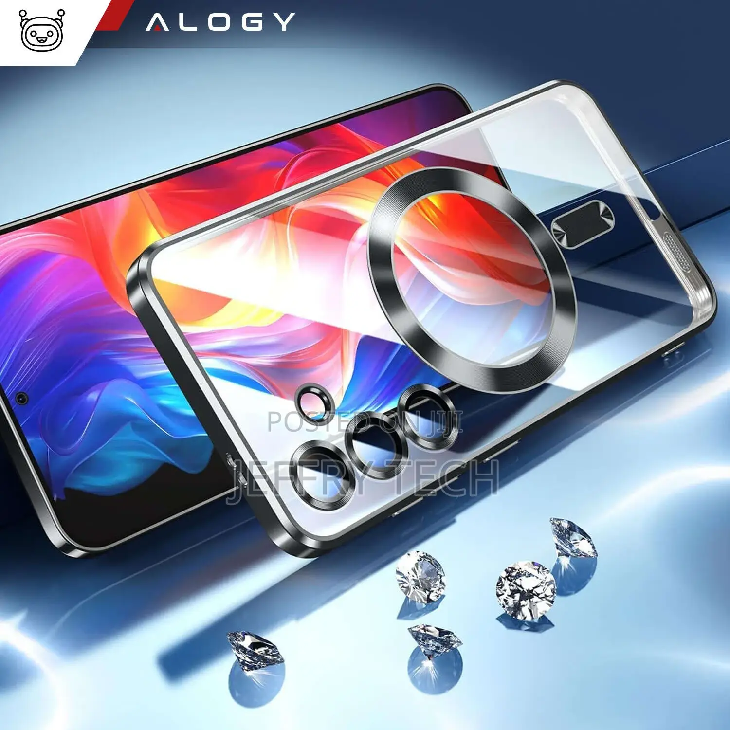 Samsung Galaxy S24 Mag Safe Glamor Case Ring Housing Camera