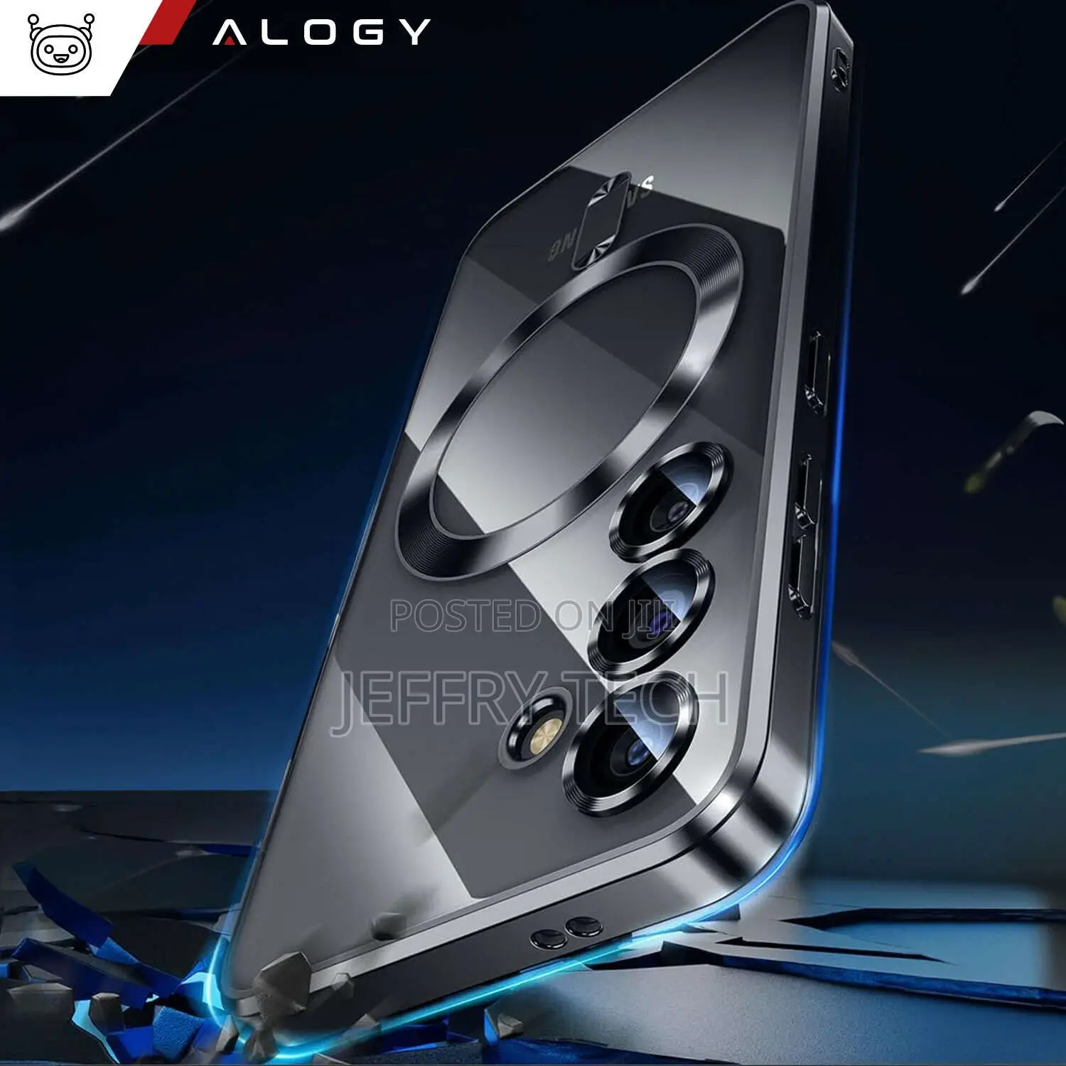 Samsung Galaxy S24 Mag Safe Glamor Case Ring Housing Camera