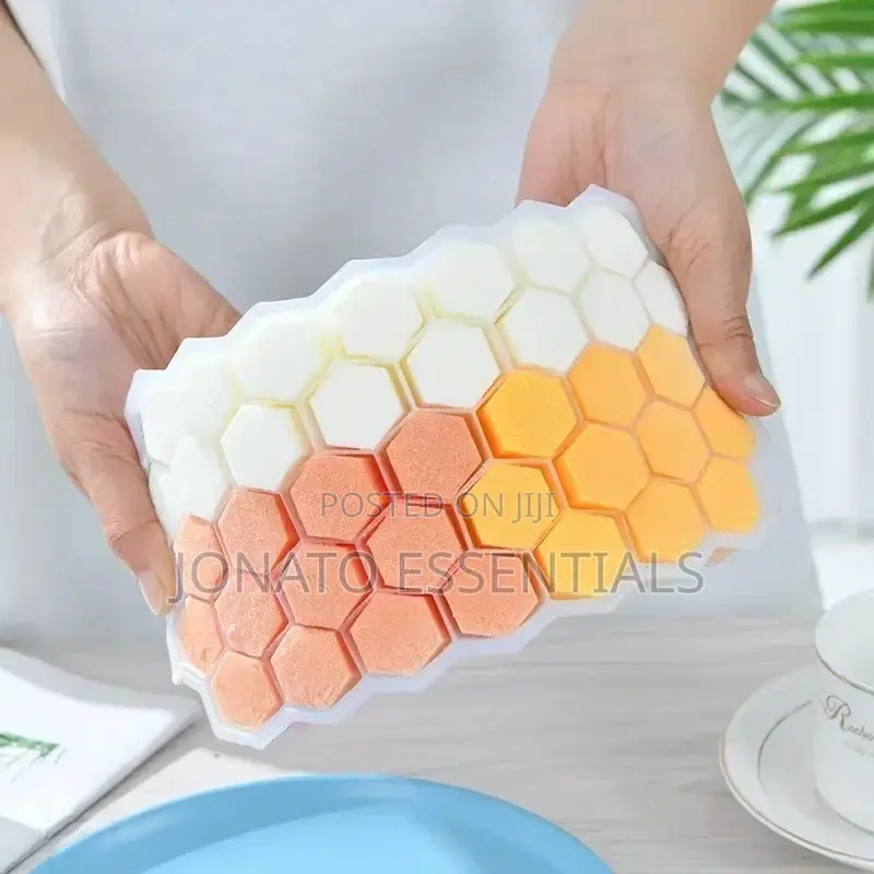 Silicone Ice Cube Tray With Lid, Ice Cube Mold