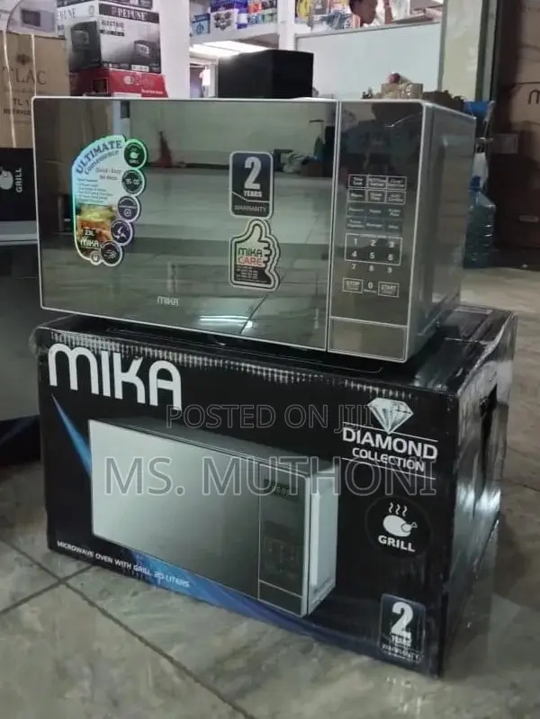 MIKA Microwave Oven, 20L, Grill, Digital Control Panel,