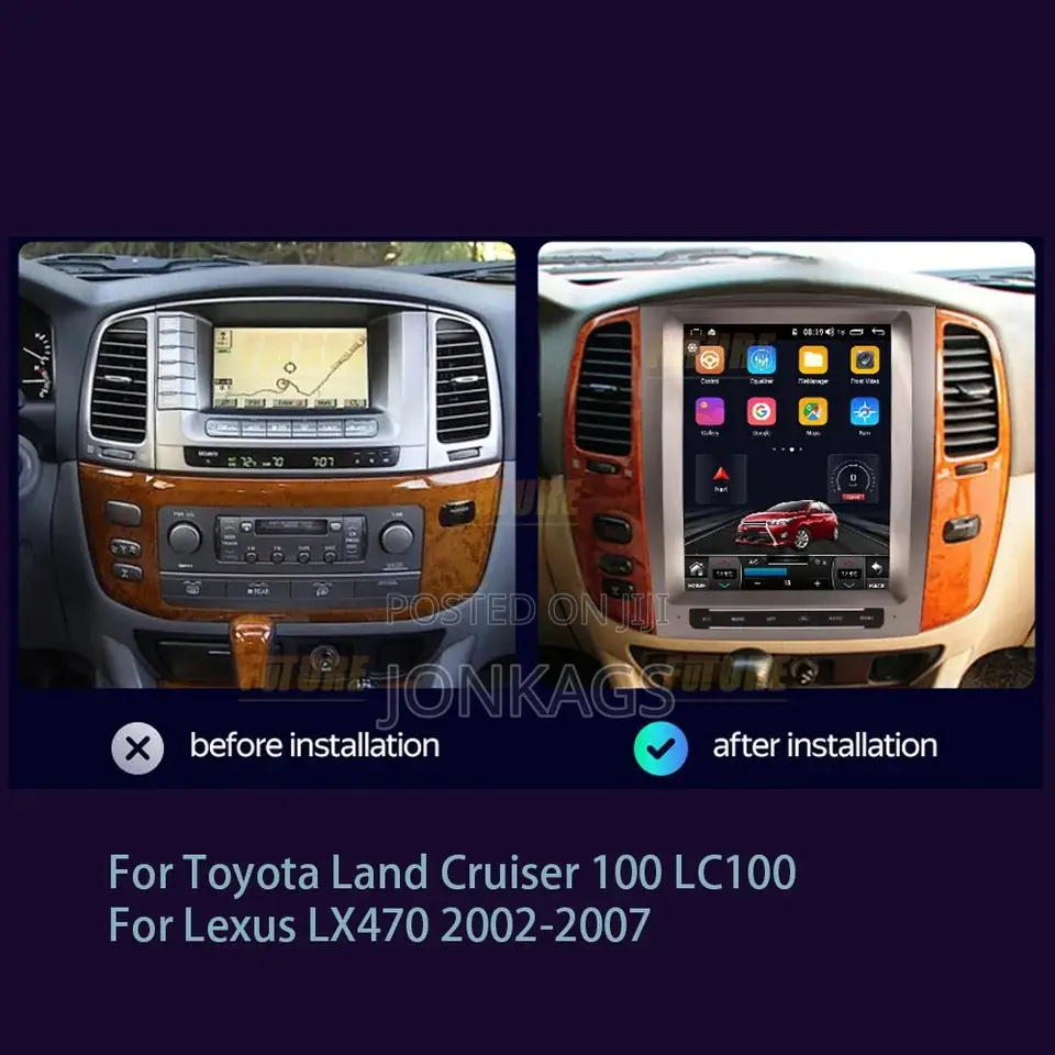 Android Tesla for Landcruiser 100 2003-2007 Lexus 470 2004/6