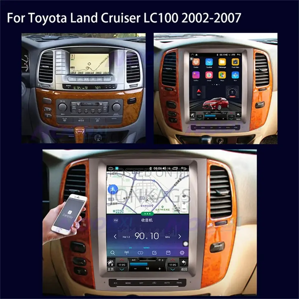 Android Tesla for Landcruiser 100 2003-2007 Lexus 470 2004/6