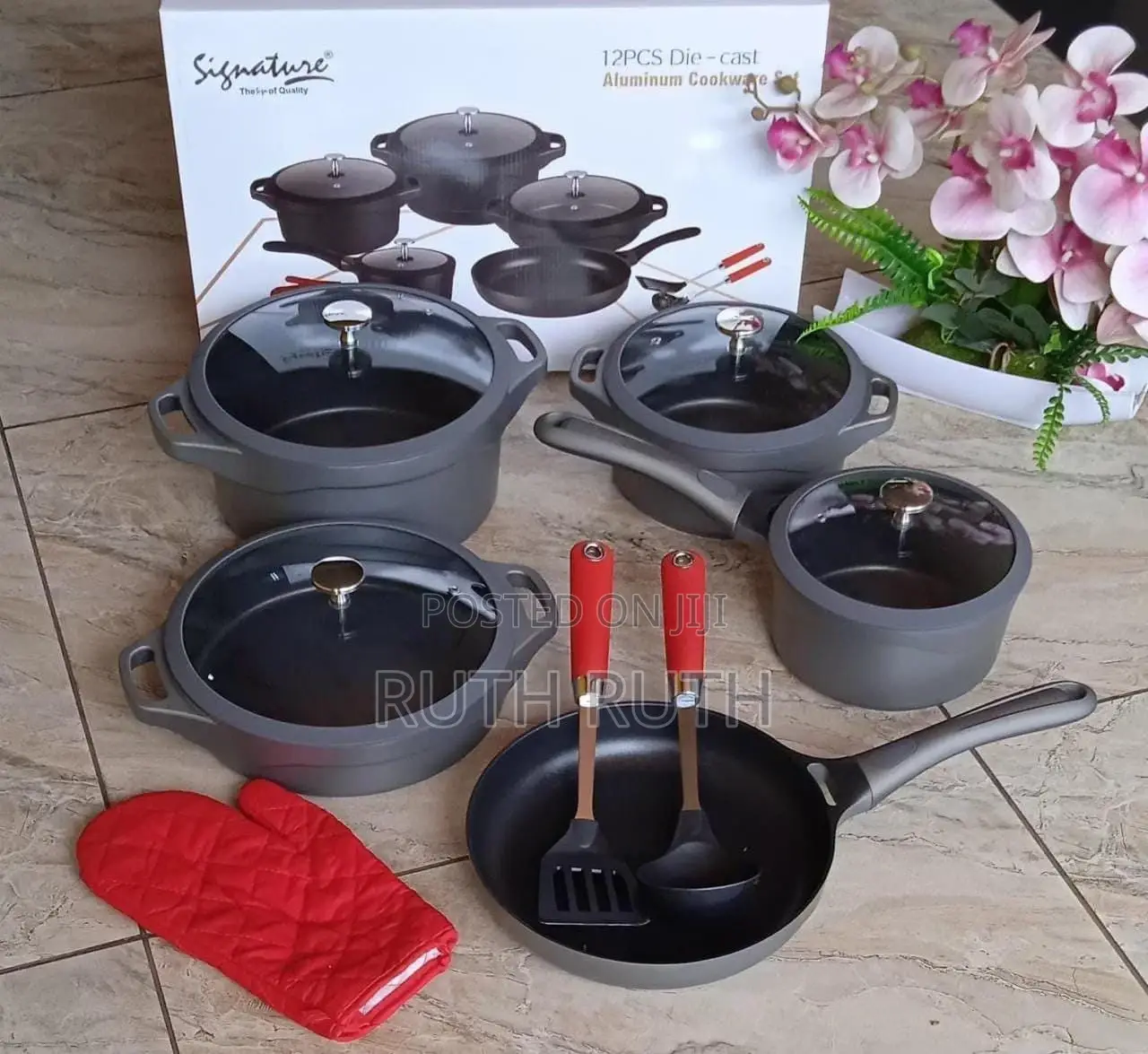12pcs Signature Die-Cast Aluminum Cooking Set