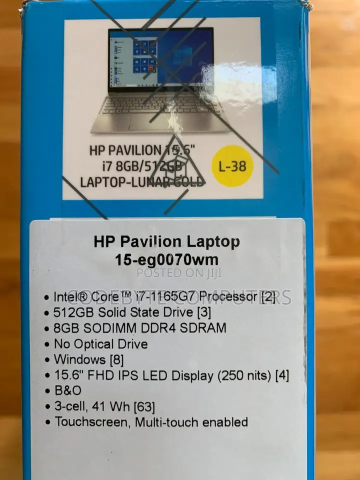 New Laptop HP Pavilion X360 15t 16GB Intel Core I7 SSD 512GB