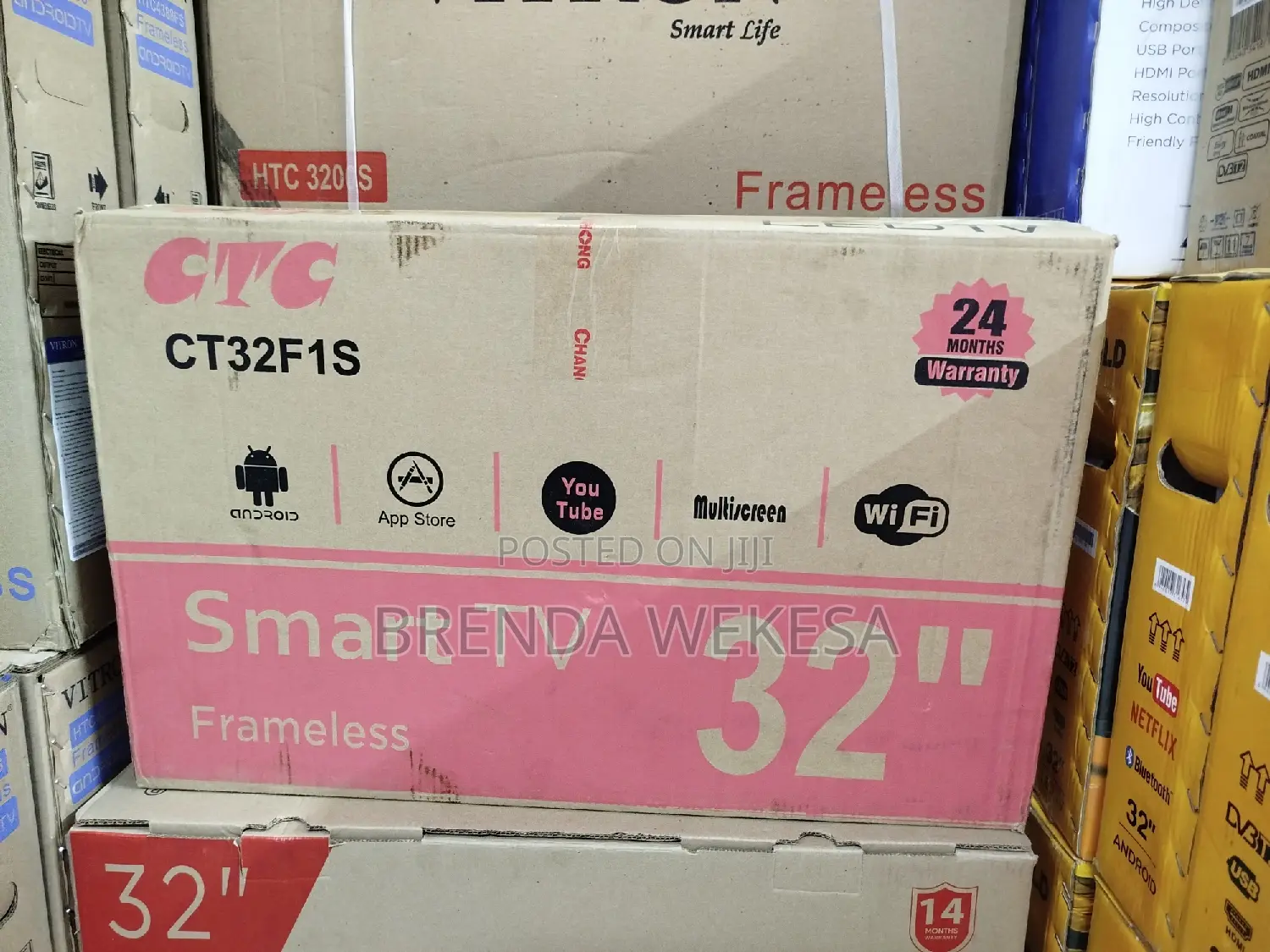 CTC 32 Inch, Smart Android Tv, Has Inbuilt Wifi ,Youtube