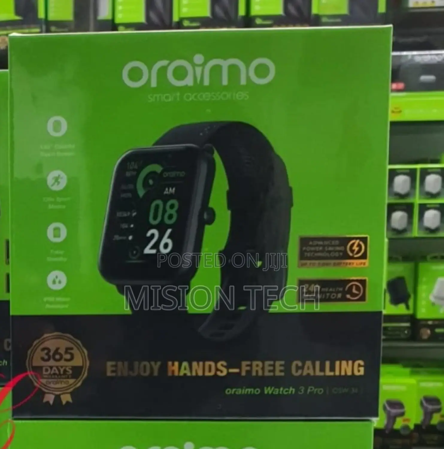Oraimo OSW-34 Watch 3 Pro BT Call 1.83'' Touch Smart Watch