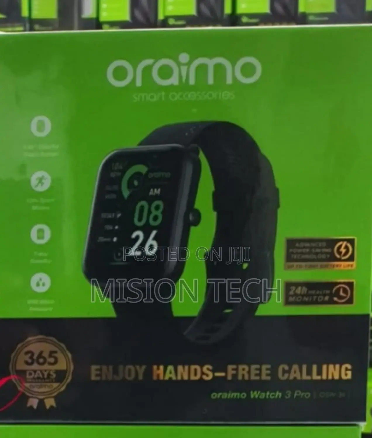 Oraimo OSW-34 Watch 3 Pro BT Call Touch Screen Smart Watch
