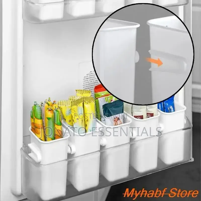 2pc Fridge Side Door Storage Containers or Boxes