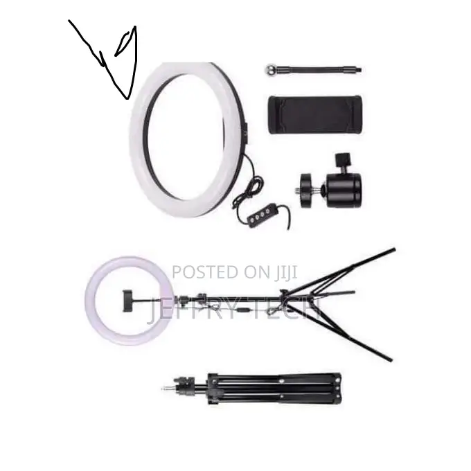 12 Inch Led Ringlight With 2.1m Tripod Stand and Phone Holde