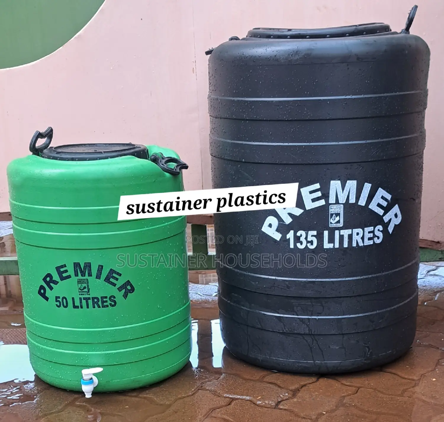50l and 135l Water Tank Set Available