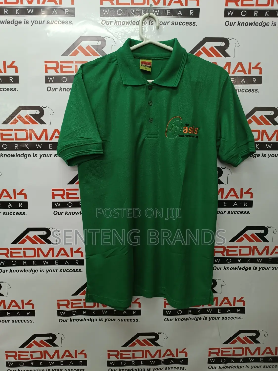 Green Polo T-Shirts Branded