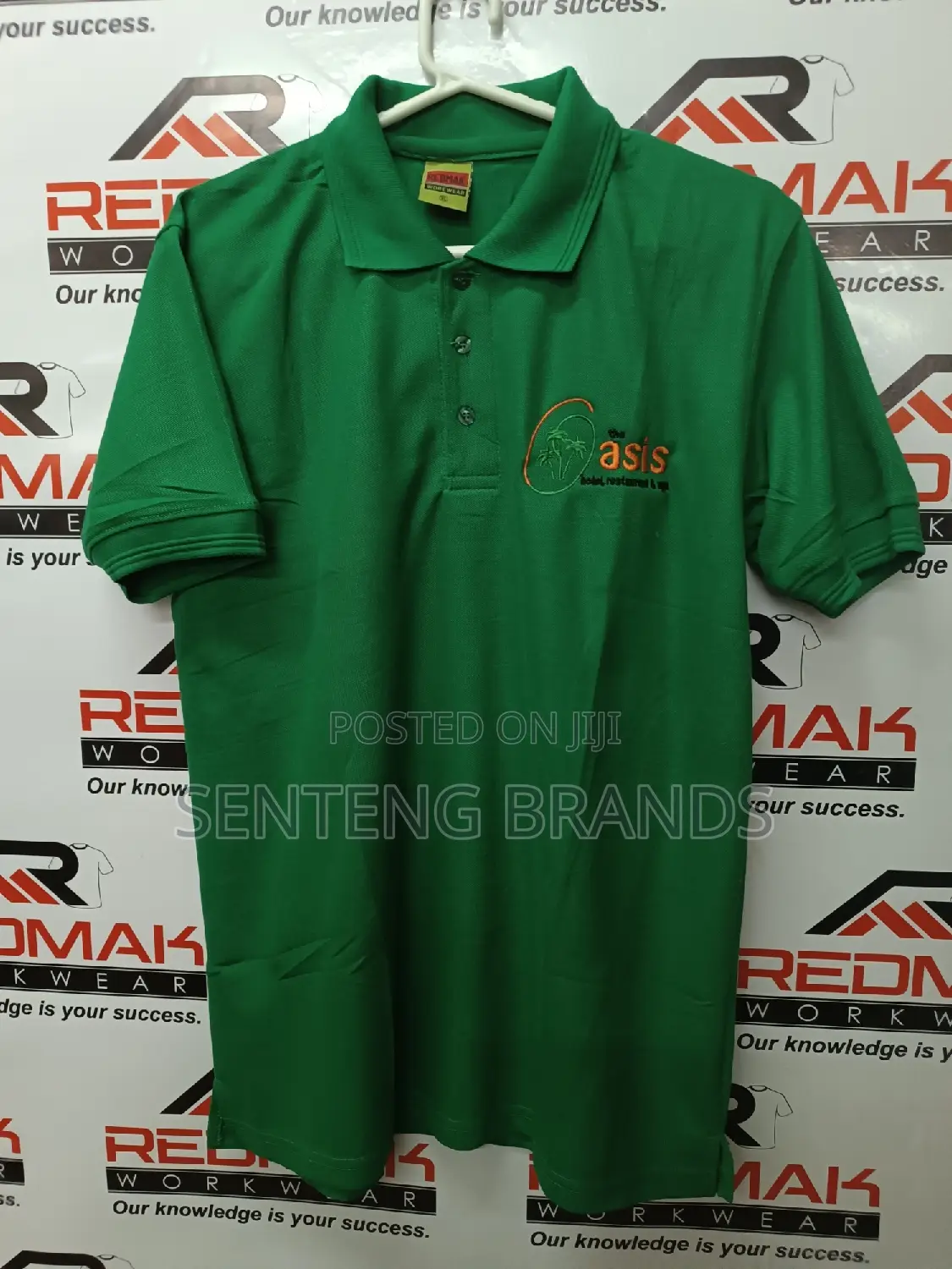 Green Polo T-Shirts Branded